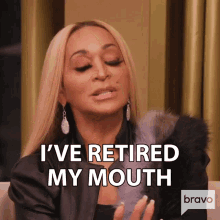 Ive Retired My Mouth Real Housewives Of Potomac GIF - Ive Retired My Mouth Real Housewives Of Potomac I Shut My Mouth Up GIFs