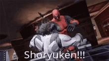 Deadpool Shoryuken GIF - Deadpool Shoryuken Punch GIFs