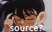 Anime Glasses GIF - Anime Glasses Source GIFs