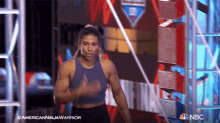 exhausted american ninja warrior out of breath tired out of stamina