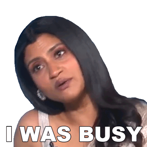 I Was Busy Konkona Sen Sharma Sticker - I Was Busy Konkona Sen Sharma Pinkvilla Stickers