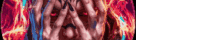 a close up of a person 's face surrounded by flames and fire .
