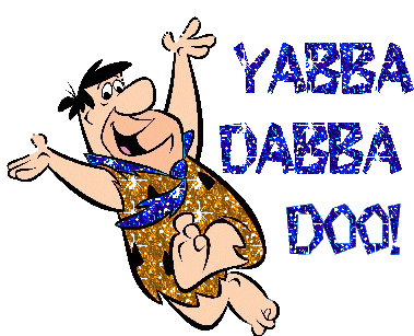 Yabba Dabba Doo Fred Flintstone Sticker - Yabba Dabba Doo Fred Flintstone Dinosaurs Stickers