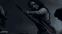 Spartacus Vengeance Aim GIF - Spartacus Vengeance Aim Bow And Arrow GIFs
