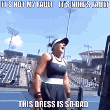 Bianca Andreescu This Dress Is So Bad GIF - Bianca Andreescu This Dress Is So Bad Its Not My Fault GIFs