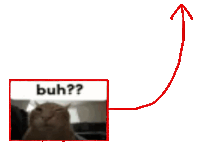 a drawing of a cat with the word " buh " on it