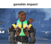 Genshin Impact Fortnite GIF - Genshin Impact Fortnite Khaby Lame GIFs