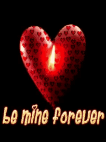 Be Mine Forever Heart GIF