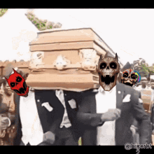 Coffin Coffin Dance GIF - Coffin Coffin Dance Skullx GIFs