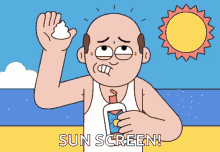 Sunburn Bald GIF - Sunburn Bald Sun GIFs