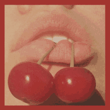 Cherry Cherry Lips GIF - Cherry Cherry Lips Bite GIFs