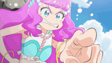 Tropical Rouge Precure Laura GIF - Tropical Rouge Precure Laura Finger Pointing GIFs