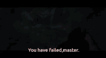 You Have Failed Master Vader GIF - You Have Failed Master Vader GIFs