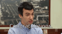 Nathan For You Nathan Fielder GIF - Nathan For You Nathan Fielder Congratulations GIFs