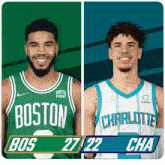 Boston Celtics (27) Vs. Charlotte Hornets (22) First-second Period Break GIF - Nba Basketball Nba 2021 GIFs