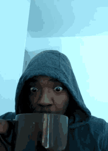 none of my business tea big eye sips hoodie