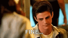 Grant Gustin Annoyed GIF - Grant Gustin Annoyed Glee GIFs
