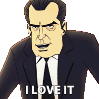I Love It President Richard Nixon Sticker - I Love It President Richard Nixon Agent Elvis Stickers