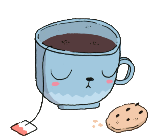 Sad Tea And Cookie Sticker