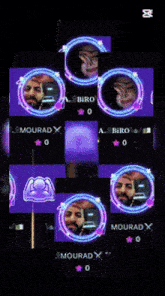 a collage of images with the name mourad x on the bottom