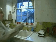 Of! GIF - Of Falling Plates Accident In The Kitchen GIFs