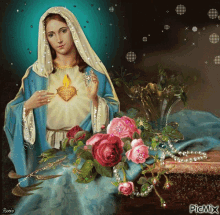 Virgen Maria Virgin Mary GIF - Virgen Maria Virgin Mary Sparkle GIFs