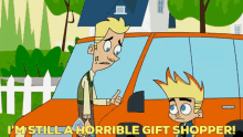 Johnny Test Hugh Test GIF - Johnny Test Hugh Test Im Still A Horrible Gift Shopper GIFs