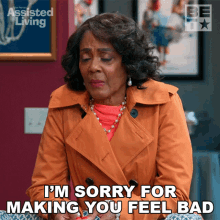 Im Sorry For Making You Feel Bad Anastasia Devereaux GIF - Im Sorry For Making You Feel Bad Anastasia Devereaux Assisted Living GIFs