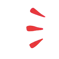 three red arrows pointing in opposite directions on a white background .