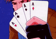 Gambit X Men GIF - Gambit X Men Card GIFs