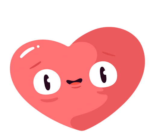 My Fancy Fox Worried Heart Sticker - My Fancy Fox Worried Heart Worried Fancy Fox Stickers