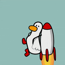 Duckme Duck Rocket GIF - Duckme Duck Rocket Quack GIFs