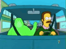 The Simpsons Flanders GIF - The Simpsons Flanders Drive GIFs