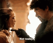 Game Of Thrones Not Today GIF - Game Of Thrones Not Today What Do We Say GIFs