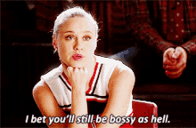 Glee Kitty Wilde GIF - Glee Kitty Wilde I Bet Youll Still Be Bossy As Hell GIFs