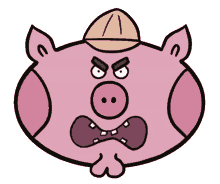 piggy pig emoji cartoon doodle