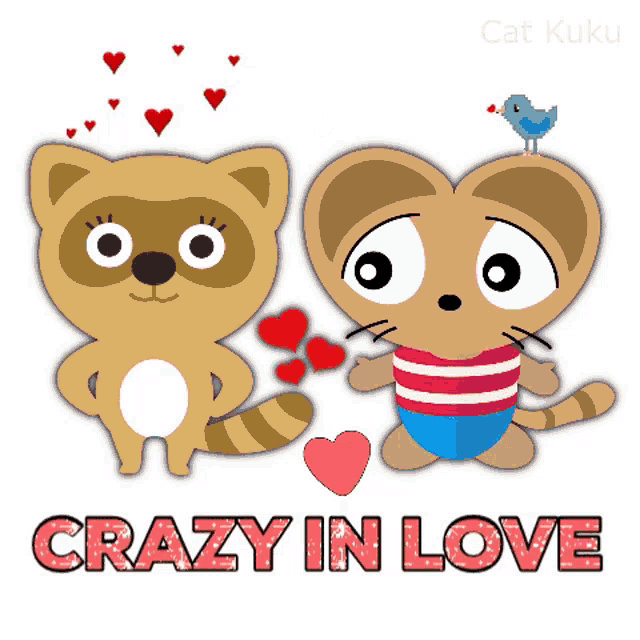 In Love Cat Kuku GIF - In Love Cat Kuku Love You - Discover & Share GIFs