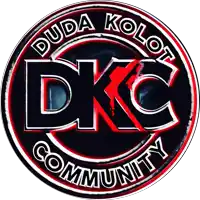 a logo for duda kolot community with a red circle around it