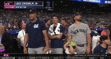 a baseball game between the new york yankees and the jazz chisholm jr