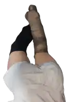 a person with a bandage on their leg