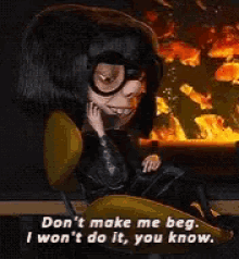 Dont Make Me Beg Edna Mode GIF - Dont Make Me Beg Edna Mode The Incredibles GIFs