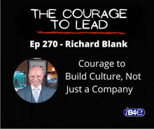 a poster for the courage to lead ep 270