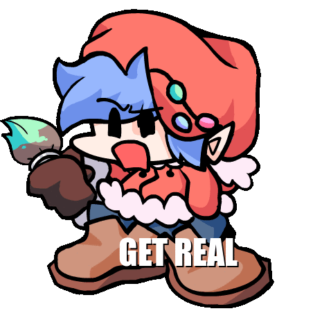 Soft Bf Get Real Sticker - Soft Bf Get Real Fnf Soft Mod Stickers