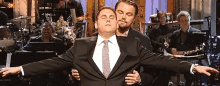 He Never Fails To Entertain You GIF - Jonah Hill Leonardo Di Caprio Hug GIFs
