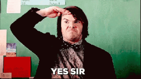 Yes Sir GIF - Yes Sir Salute School Of Rock GIFs