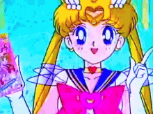 Super Sailor Moon GIF - Super Sailor Moon Snacks GIFs