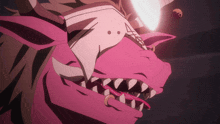 a close up of a cartoon character with a ring in his tongue
