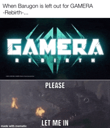 When Barugon Is Left Out For Gamera Rebirth Without Barugon GIF - When Barugon Is Left Out For Gamera Rebirth Gamera Rebirth Barugon GIFs