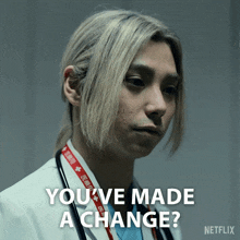 a man with a stethoscope around his neck says you 've made a change on netflix