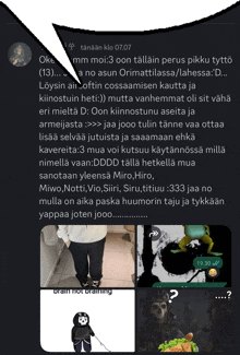 a screenshot of a conversation between a man and a woman on a phone